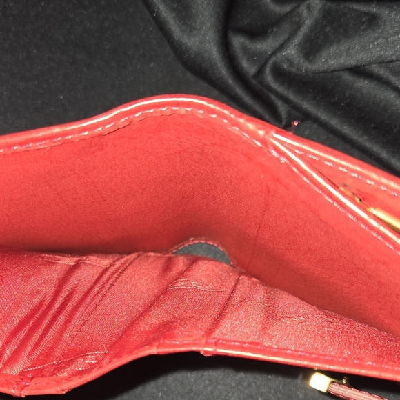 Coach Scarlet Leather Card Holder - Picture 6 of 10